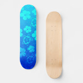 Blue Hibiscus en Honu Turtles Persoonlijk Skateboard (Voorkant)