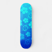 Blue Hibiscus en Honu Turtles Persoonlijk Skateboard (Voorkant)