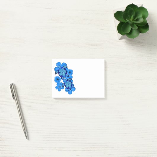 Blue Hibiscus en Honu Turtles Post-it® Notes (Kantoor)