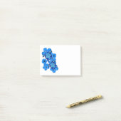 Blue Hibiscus en Honu Turtles Post-it® Notes (Op bureau)