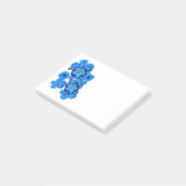 Blue Hibiscus en Honu Turtles Post-it® Notes (Schuin)