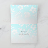 Blue Hibiscus en Photos Moederdag Kaart (Binnen)