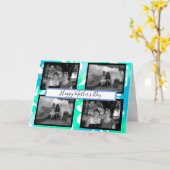 Blue Hibiscus en Photos Moederdag Kaart (Gele Bloem)