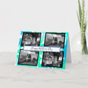 Blue Hibiscus en Photos Moederdag Kaart