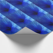 Blue Hibiscus Flower Cadeaupapier (Hoek)
