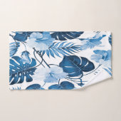 Blue Hibiscus Flower Classy Tropical Beach House Bad Handdoek (Handdoek)