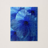 Blue Hibiscus Flower Legpuzzel (Verticaal)