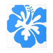 Blue Hibiscus Flower Notitieblok (Voorkant)