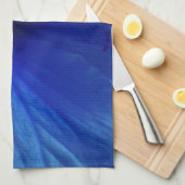 Blue Hibiscus Flower Theedoek (Quarter Fold)