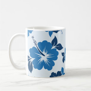 Blue Hibiscus Flowers Koffiemok