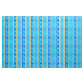 Blue Hibiscus Hawaiian Honu Stof (Fat Quarter)