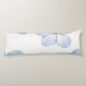 Blue hibiscus  lichaamskussen (Achterkant)