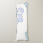 Blue hibiscus  lichaamskussen (Achterkant (Verticaal))