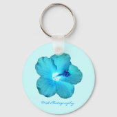 Blue Hibiscus Sleutelhanger (Voorkant)