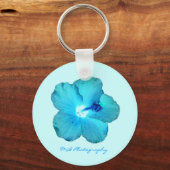 Blue Hibiscus Sleutelhanger (Voorkant)