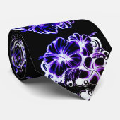 Blue Hibiscus Stropdas (Opgerold)