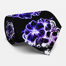 Blue Hibiscus Stropdas