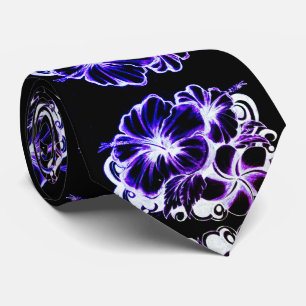 Blue Hibiscus Stropdas