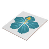 Blue Hibiscus Tegeltje (Zijkant)
