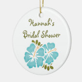 Blue Hibiscus Vrijgezellenfeest Ornament Favor (Links)