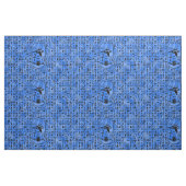 Blue Hieroglyphics Stof (Fat Quarter)