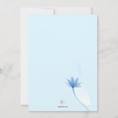 Blue High Invitation Kaart (Achterkant)
