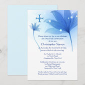 Blue High Invitation Kaart (Voorkant / Achterkant)