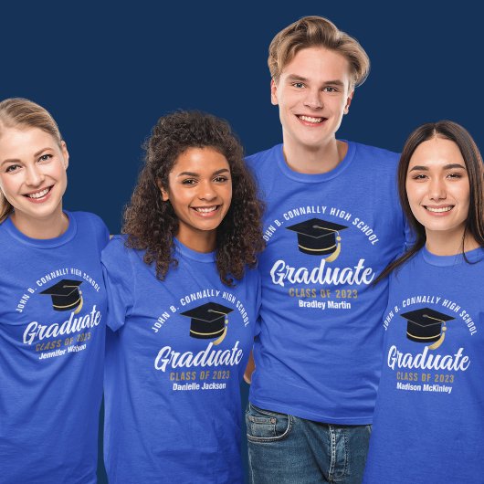 Blue High School Afstuderen aangepast Afstuderen 2 T-shirt