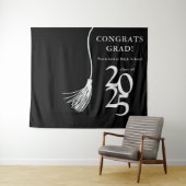 Blue High School Graduation Party Foto Achtergrond Wandkleed (In Situ (horizontaal))