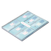 Blue High School Lockers Notitieboek (Linkerzijde)