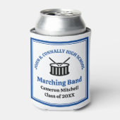 Blue High School Marching Band Afstudeerfeest Blikjeskoeler (Blikje Voorkant)