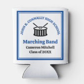 Blue High School Marching Band Afstudeerfeest Blikjeskoeler (Achterkant)