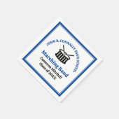 Blue High School Marching Band Afstudeerfeest Servet (Hoek)