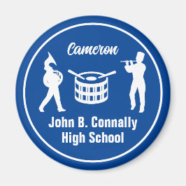 Blue High School Marching Band gepersonaliseerd Magneet