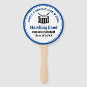 Blue High School Marching Band Handwaaier (Voorkant)