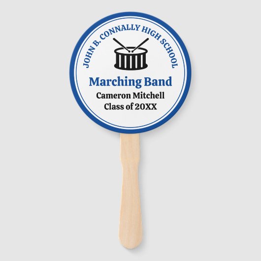 Blue High School Marching Band  Handwaaier (Voorkant)