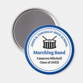 Blue High School Marching Band  Magneet (Voorkant / Achterkant)