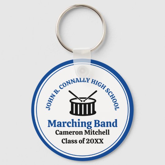 Blue High School Marching Band Sleutelhanger (Voorkant)