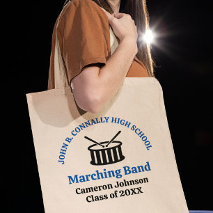 Blue High School Marching Band  Tote Bag