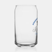 Blue High School Reunion Party Custom Alumni Blikvorm Glas (Rechts)