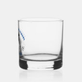 Blue High School Reunion Party Custom Alumni Whisky Glas (Links)