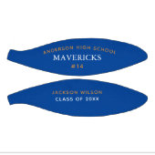 Blue High School Team Player Custom Afstuderen Basketbal (Panelen)