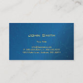 Blue High-tech Circuit Board-visitekaartje Visitekaartje (Achterkant)