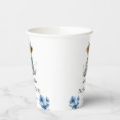 Blue Highland Koe verjaardagsfeestje Papieren Bekers (Links)