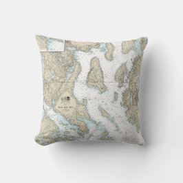 Blue Hill Bay nautische kaart 13316 Kussen