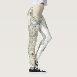 Blue Hill Bay nautische kaart 13316 Leggings