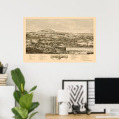 Blue Hill, ME Panoramic Map - 1896 Poster (Thuiskantoor)