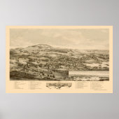 Blue Hill, ME Panoramic Map - 1896 Poster (Voorkant)