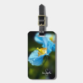 Blue Himalayan Poppy Bagagelabel (Voorkant verticaal)