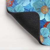 Blue Himalayan Poppy Flower Mousepad Muismat (Hoek)